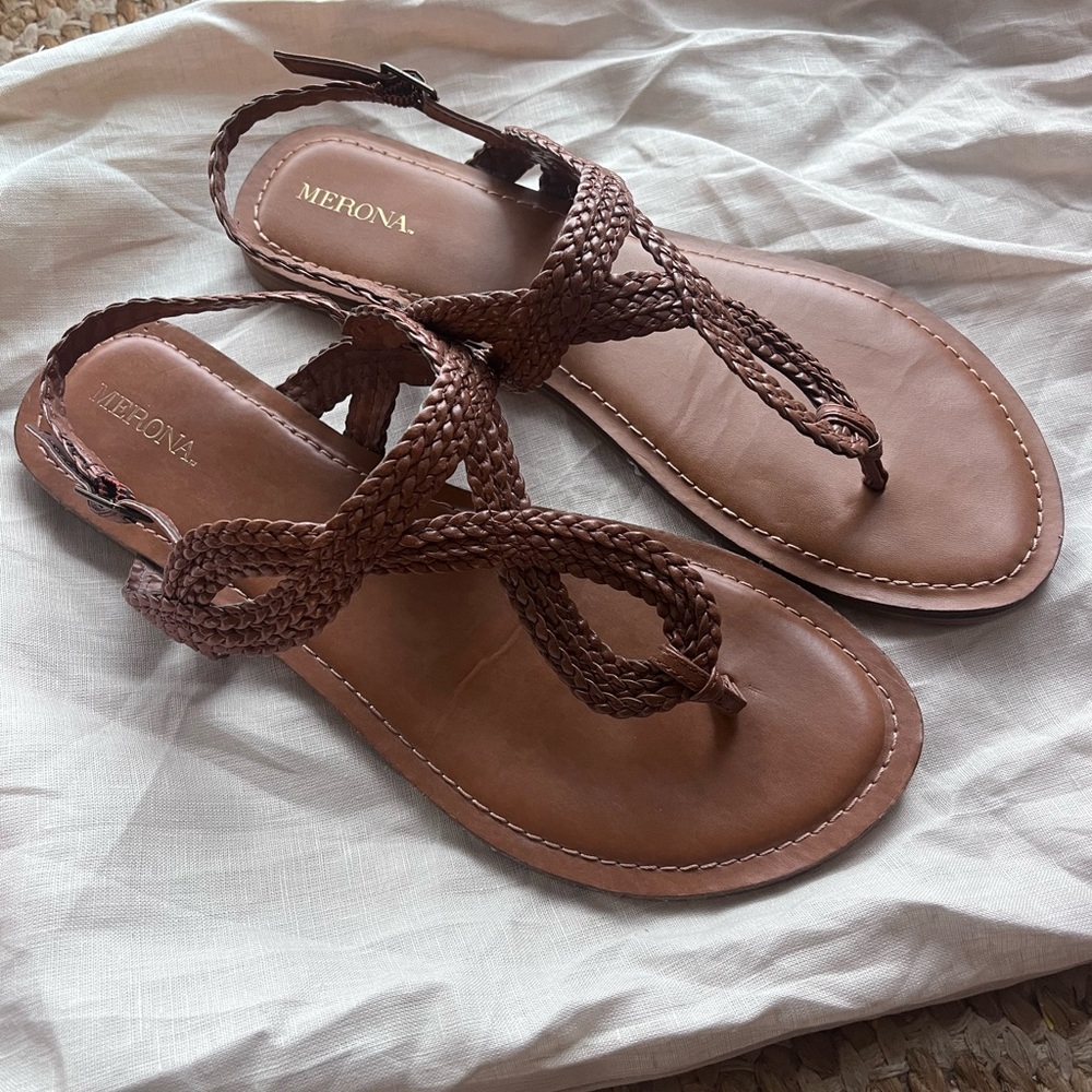 Merona Women's Tan Braided Sandals